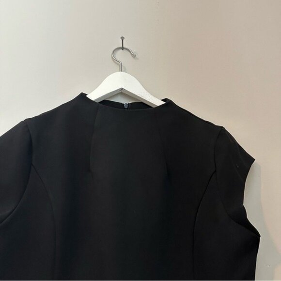 Commence Short Sleeve Mock Neck Dress Elegant Black Women's Dress Size XL NWT - Picture 7 of 12